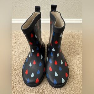 Colorful Raindrop Kids Boots